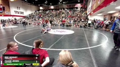 140 lbs Cons. Semi - Maggie Jensen, Wind River vs Iree Hershey, Torrington