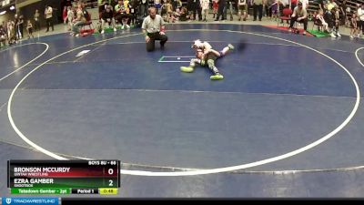 66 lbs Quarterfinal - Bronson McCurdy, Uintah Wrestling vs Ezra Gamber, Shootbox