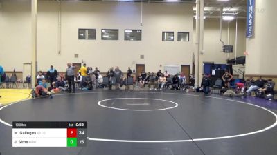 100 lbs Rr Rnd 6 - Mateo Gallegos, Compound K-8 vs Josiah Sims, Westshore WC K-8