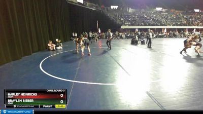 160 lbs Cons. Round 3 - Harley Heinrichs, Iowa vs Braylen Bieber, Iowa