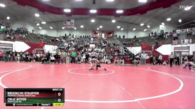 60-63 lbs Quarterfinal - Cruz Boyer, PAWS Elite WC vs Brooklyn Stauffer, Midwest Xtreme Wrestling