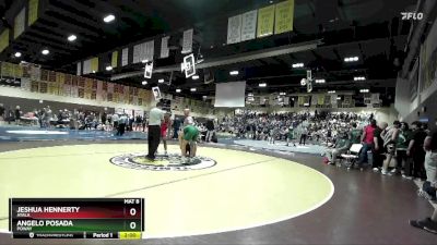 175 lbs Champ. Round 3 - Angelo Posada, Poway vs Jeshua Hennerty, Ayala