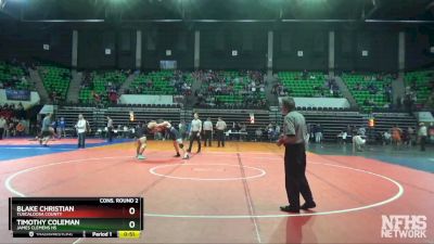 220 lbs Cons. Round 2 - Timothy Coleman, James Clemens HS vs Blake Christian, Tuscaloosa County