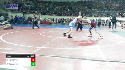 87 lbs Consi Of 32 #2 - Colby Fowler, Ada Eagle Fang vs Patrick Wright, Putnam City West