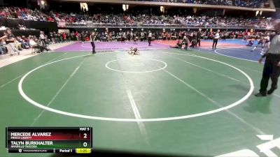 5A 107 lbs Quarterfinal - Mercede Alvarez, Frisco Liberty vs Talyn Burkhalter, Amarillo Tascosa