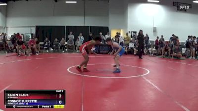 110 lbs Quarters & 1st Wb (16 Team) - Kaden Clark, Alabama vs Connor Surrette, Minnesota Blue