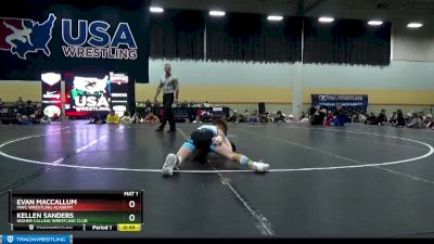 110 lbs Cons. Semi - Kellen Sanders, Higher Calling Wrestling Club vs Evan MacCallum, MWC Wrestling Academy