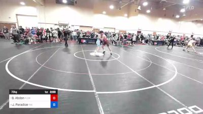 72 kg Semis - Brendon Abdon, Florida vs Jeremy Paradice, The Storm Wrestling Center