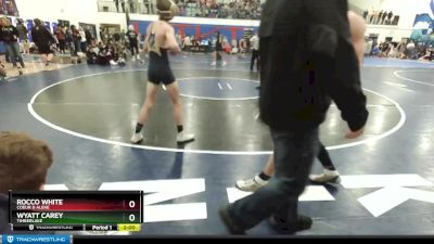 98 lbs Semifinal - Rocco White, Coeur D Alene vs Wyatt Carey, Timberlake