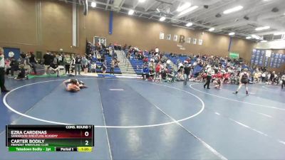 160 lbs Cons. Round 1 - Ezra Cardenas, Sanderson Wrestling Academy vs Carter Bodily, Fremont Wrestling Club