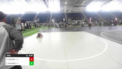 46 lbs Consi Of 8 #2 - Sebastian Escobar, Grindhouse WC vs Zeke Brockett, Payson WC