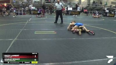 117 lbs Quarterfinal - Konrad Bogacz, Fraser Wrestling vs Mazzy Lambert, Midwest RTC