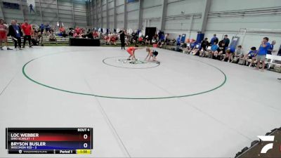 88 lbs Round 1 (8 Team) - Loc Webber, Ohio Scarlet vs Bryson Busler, Wisconsin Red