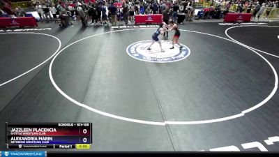 101-105 lbs Quarterfinal - Jazzleen Placencia, G-Style Wrestling Club vs Alexandria Marin, Dethrone Wrestling Club