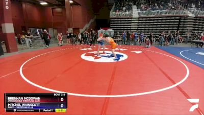 165 lbs Semifinal - Brennan McGowan, Jackson Hole Wrestling Club vs Mitchel Wainscott, Powell Wrestling Club