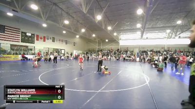 72 lbs Quarterfinal - Statlyn Williams, Sublime Wrestling Academy vs Parker Bright, Roy Wrestling Club