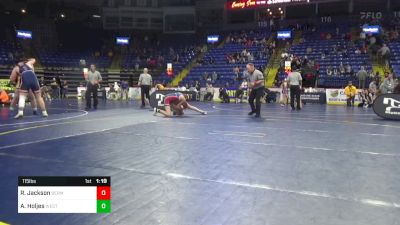 115 lbs Quarterfinal - Riley Jackson, Bermudian Springs vs Ava Holjes, West Shore