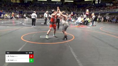 150 lbs Round Of 16 - Brody Ficks, Milton vs Beau Hall, Athens