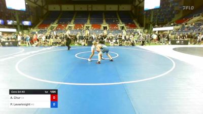 132 lbs Cons 64 #2 - Aiden Chur, California vs Parker Leverknight, Missouri