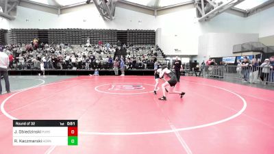 99-J lbs Round Of 32 - Jack Obiedzinski, Pursuit Wrestling Club vs Ryan Kaczmarski, Hornets