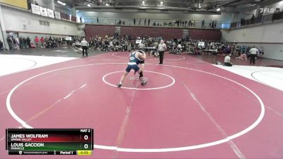 138 lbs Cons. Round 3 - Louis Gaccion, Pinnacle vs James Wolfram, Spring Valley