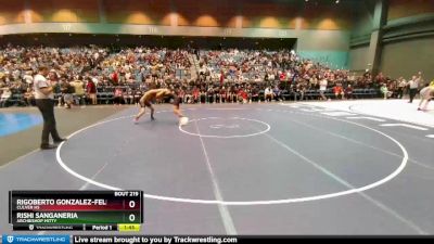 150 lbs Champ. Round 1 - Rigoberto Gonzalez-Felix, Culver HS vs Rishi Sanganeria, Archbishop Mitty