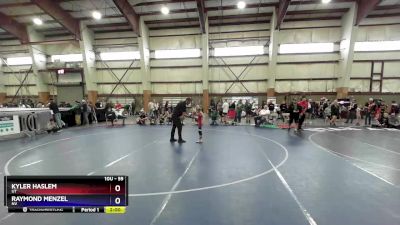 59 lbs Quarterfinal - Kyler Haslem, UT vs Raymond Menzel, NV