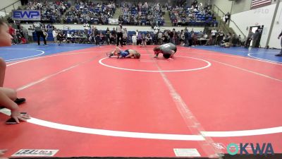 46 lbs Quarterfinal - Jacob Wardlow, Heat vs Johnny Weisinger, Wyandotte Youth Wrestling