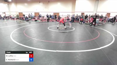 88 kg Final - Matthew Loftis, Mad Cow Wrestling Club vs Donovan McMahill, Western Colorado Wrestling Club