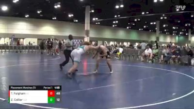 220 lbs Placement Matches (16 Team) - Zachary Collier, Greenwave Grapplers vs Thor Fulgham, Montana Sidney