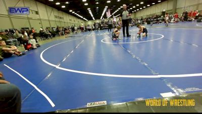 58 lbs Semifinal - Christian Benitez, Untouchables 9U White vs Jaysten Wolfe, LWA 9U