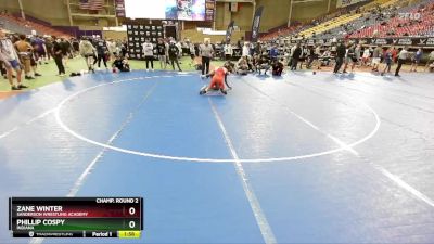 138 lbs Champ. Round 2 - Phillip Cospy, Indiana vs Zane Winter, Sanderson Wrestling Academy