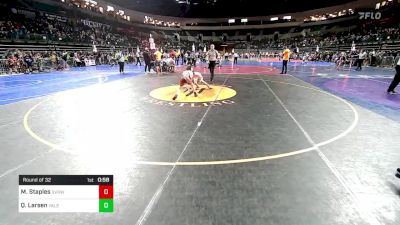 75 lbs Round Of 32 - Max Staples, Svrwc vs Quinn Larsen, Yale Street