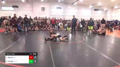 70 lbs Semifinal - Logan Gerst, Tristate Elite vs Connor Corley, Jacket Wrestling Club