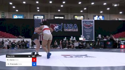 180 lbs Quarters - Maria Aiono, Reed High School Wrestling vs Saiheron Preciado, Orange County RTC