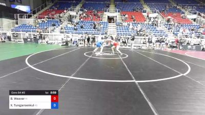 152 lbs Cons 64 #2 - Branson Weaver, Indiana vs Xerarch Tungjaroenkul, Kansas