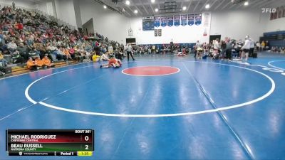 165 lbs Semifinal - Beau Russell, Natrona County vs Michael Rodriguez, Cheyenne Central