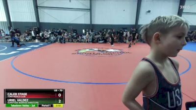 70 lbs Semifinal - Caleb Stage, Toro World Club vs Uriel Valdez, Sunnyside Ironman Wrestling