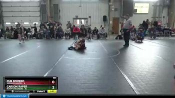 68 lbs Round 7 (8 Team) - Carson Raper, NCWAY Crusaders vs Cub Romero, Vougars Honors