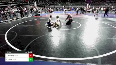 112 lbs Final - Jack Wormer, Olympic vs Brady Little, Shore Thing