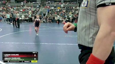 70 lbs Champ. Round 1 - Gibson Engelkes, Ironhawk Wrestling Academy IA vs Logan Cooling, WRATH