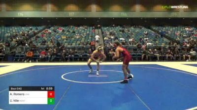 174 lbs Consi Of 8 #1 - Abner Romero, Unattached vs Chris Nile, Montana State-Northern