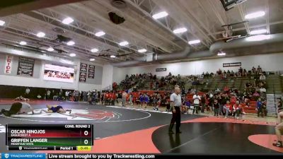 132 lbs Cons. Round 2 - Griffen Langer, Mountain Vista vs Oscar Hinojos, Eaglecrest A