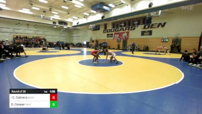 135 lbs Round Of 32 - Cisco Cabrera, Buchanan vs Drew Cooper, Skutt Catholic (NE)