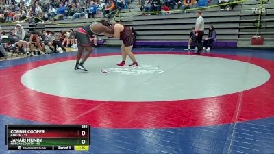 285 lbs 2nd Wrestleback (16 Team) - Jamari Mundy, Morgan County vs Corbin Cooper, Harlem