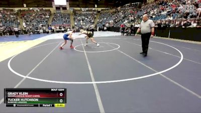 5A-157 lbs Cons. Round 1 - Tucker Hutchison, Basehor-Linwood vs Grady Klein, Wichita-Kapaun Mount Carmel