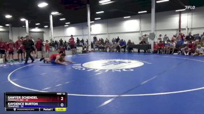 250 lbs Quarterfinals (8 Team) - Sawyer Schendel, Minnesota Red vs Kaydence Burton, Tennessee