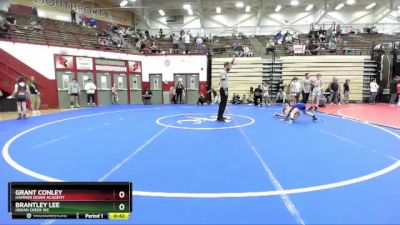 58-61 lbs Round 3 - Brantley Lee, Indian Creek WC vs Grant Conley, Hammer Down Academy