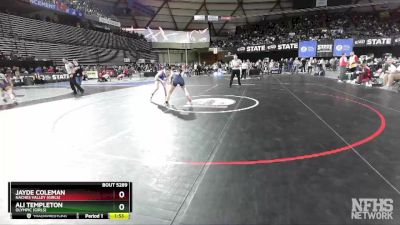 Girls 1B/2B/1A/2A 120 Semifinal - Jayde Coleman, Naches Valley (Girls) vs Ali Templeton, Olympic (Girls)