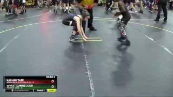 67 lbs Round 4 (6 Team) - Kamari Tate, American Gladiators-Blue vs Wyatt Dannegger, Missouri Gold